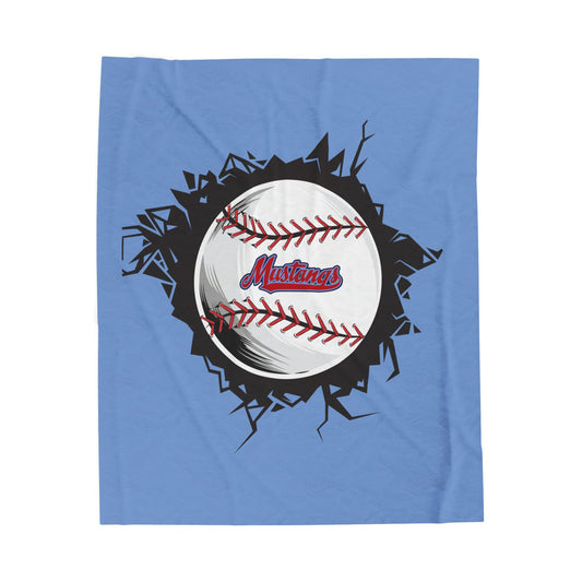 Klein Mustangs Velveteen Plush Blanket - Cozy Sports Throw for Fans