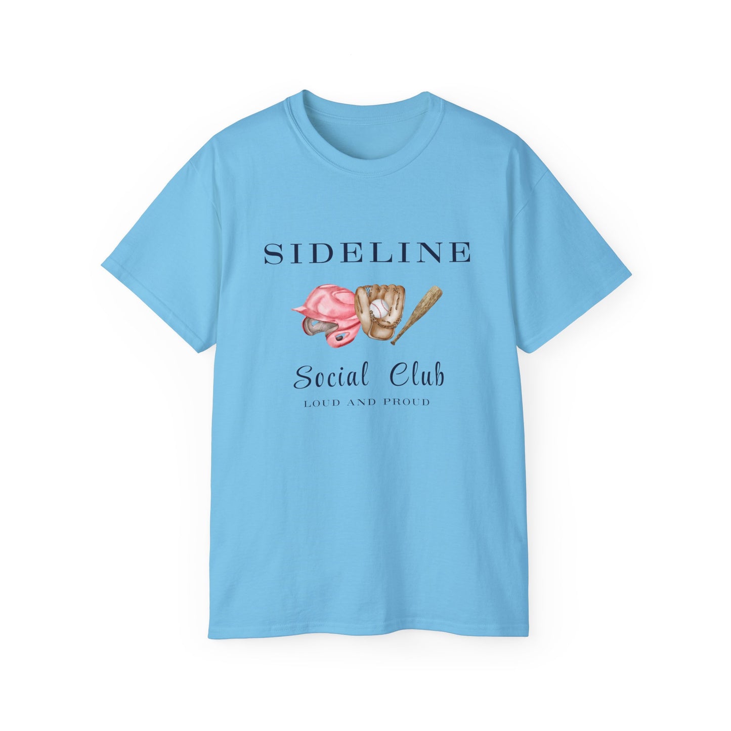 Mustangs Sideline Social Club Tee - Unisex Ultra Cotton T-Shirt