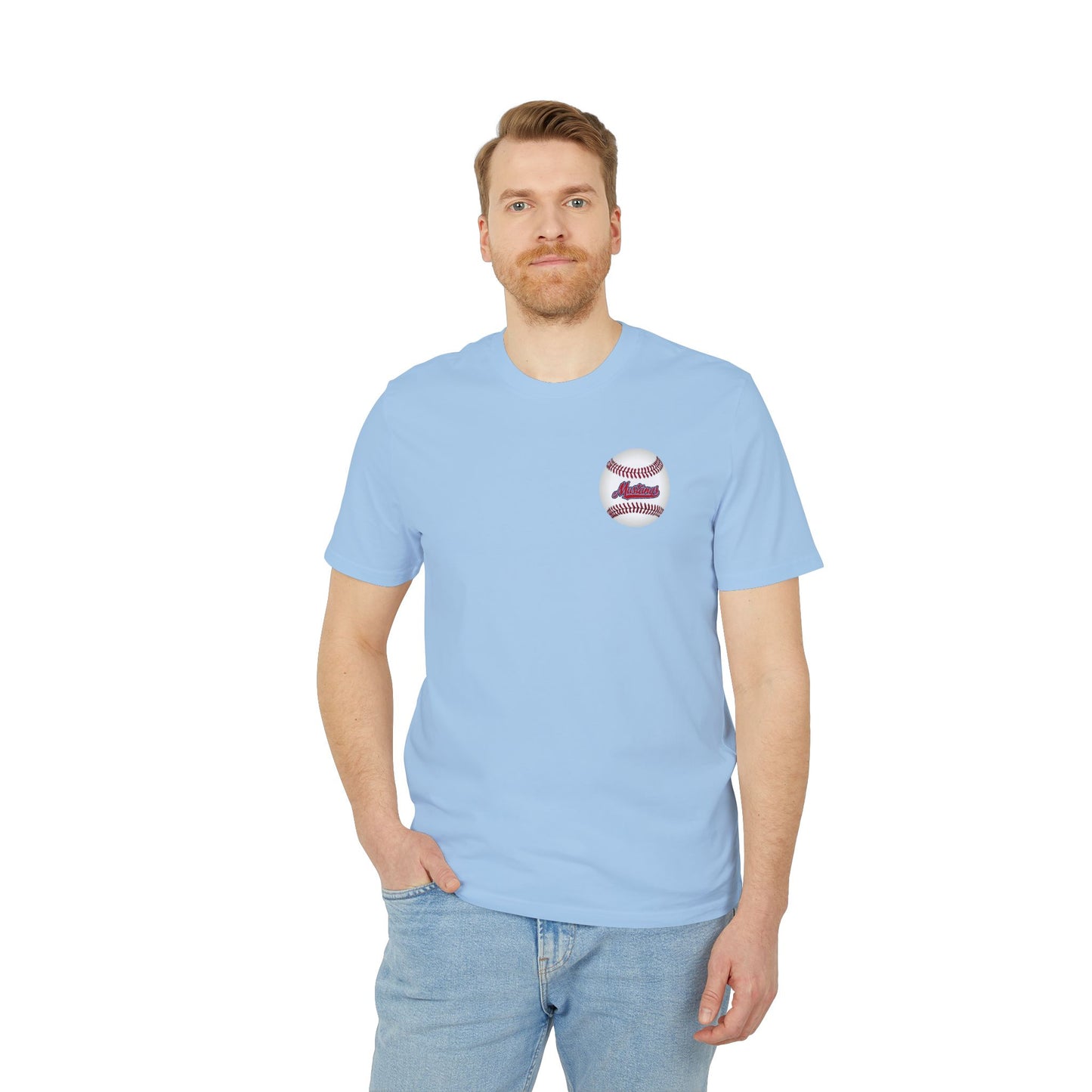 Mustangs Graffiti Unisex Baseball Team T-Shirt ~ Cotton