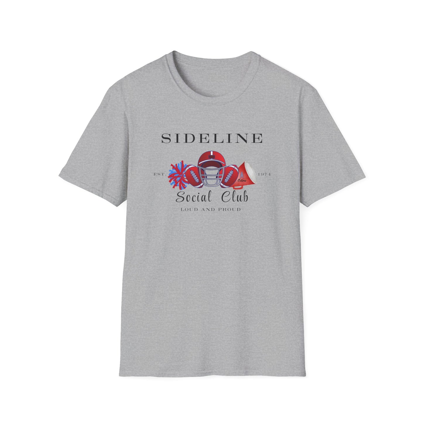 Football Sideline Squad Unisex Softstyle T-Shirt Adult