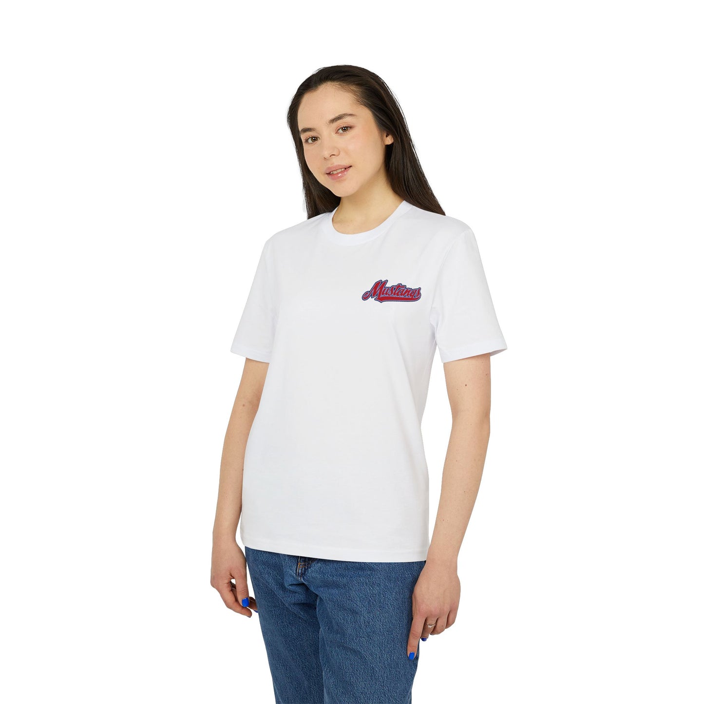 Mustangs Breaking Ball Unisex Baseball Team T-Shirt ~ Cotton