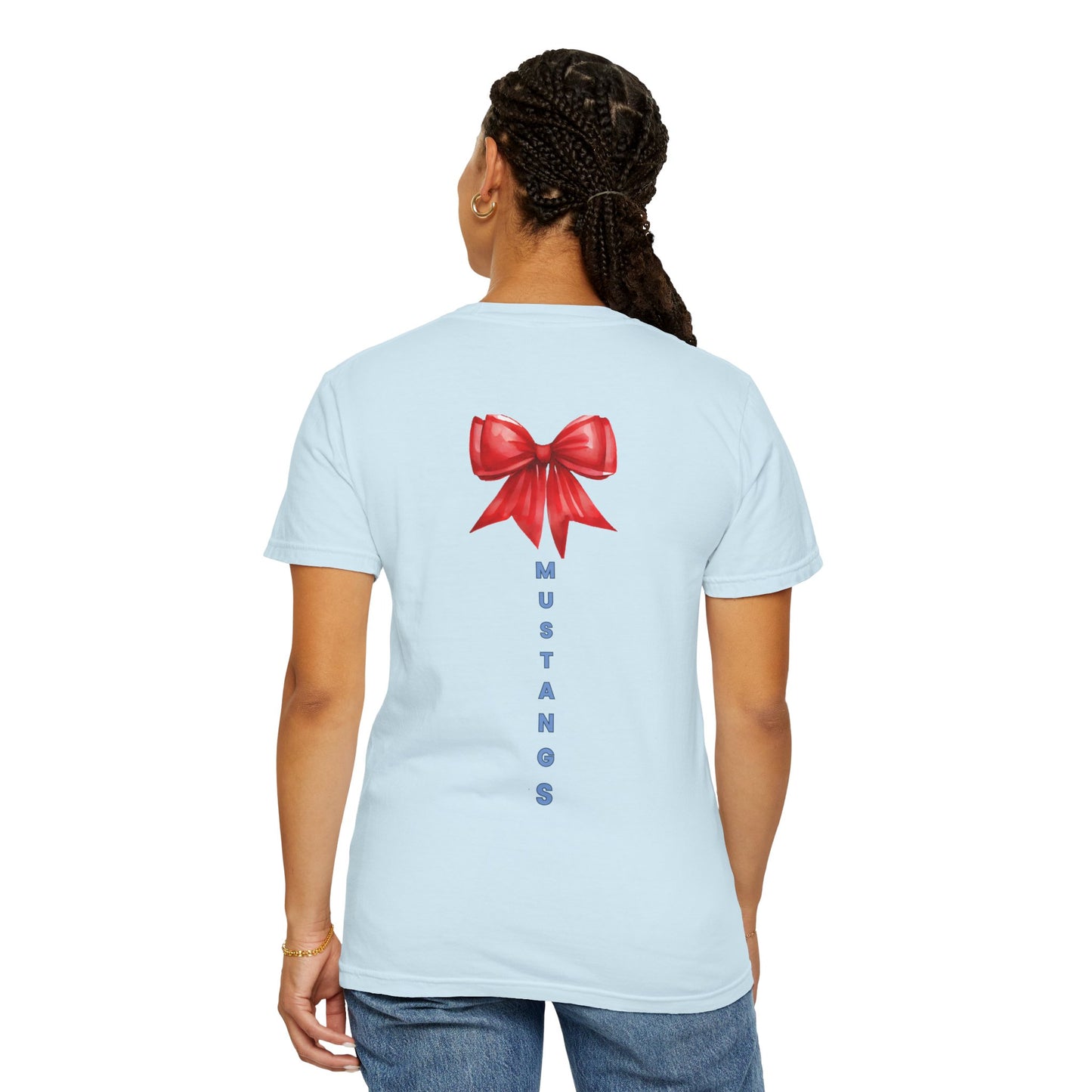 Mustangs Gift Bow Unisex T-Shirt - 100% Cotton