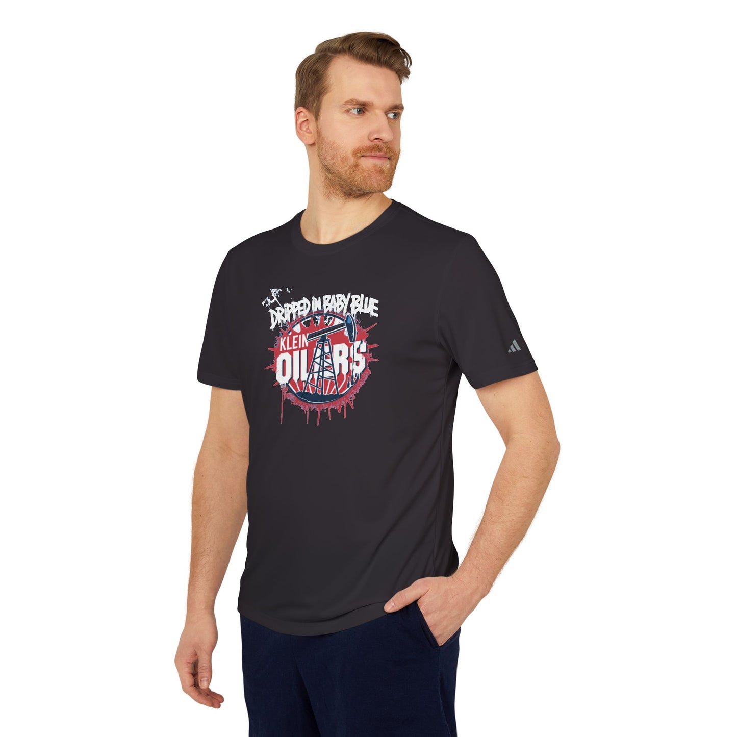 Adidas- Dripped in Blue Adult Unisex Sport T-Shirt