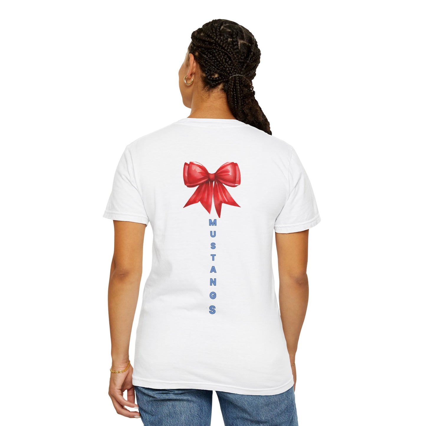 Mustangs Gift Bow Unisex T-Shirt - 100% Cotton