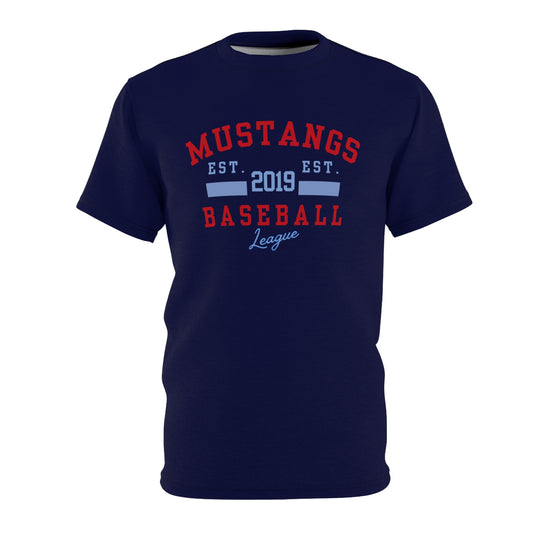 Mustangs Baseball EST. Unisex Adult Tee