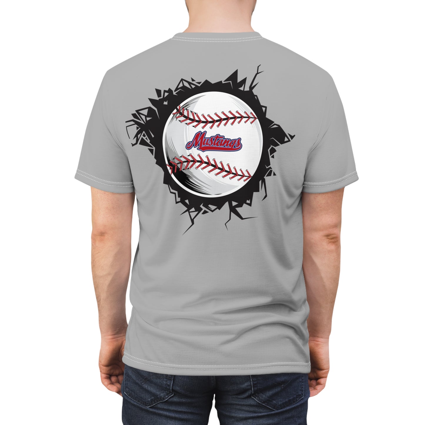 Mustangs Breaking Ball Unisex Adult Tee