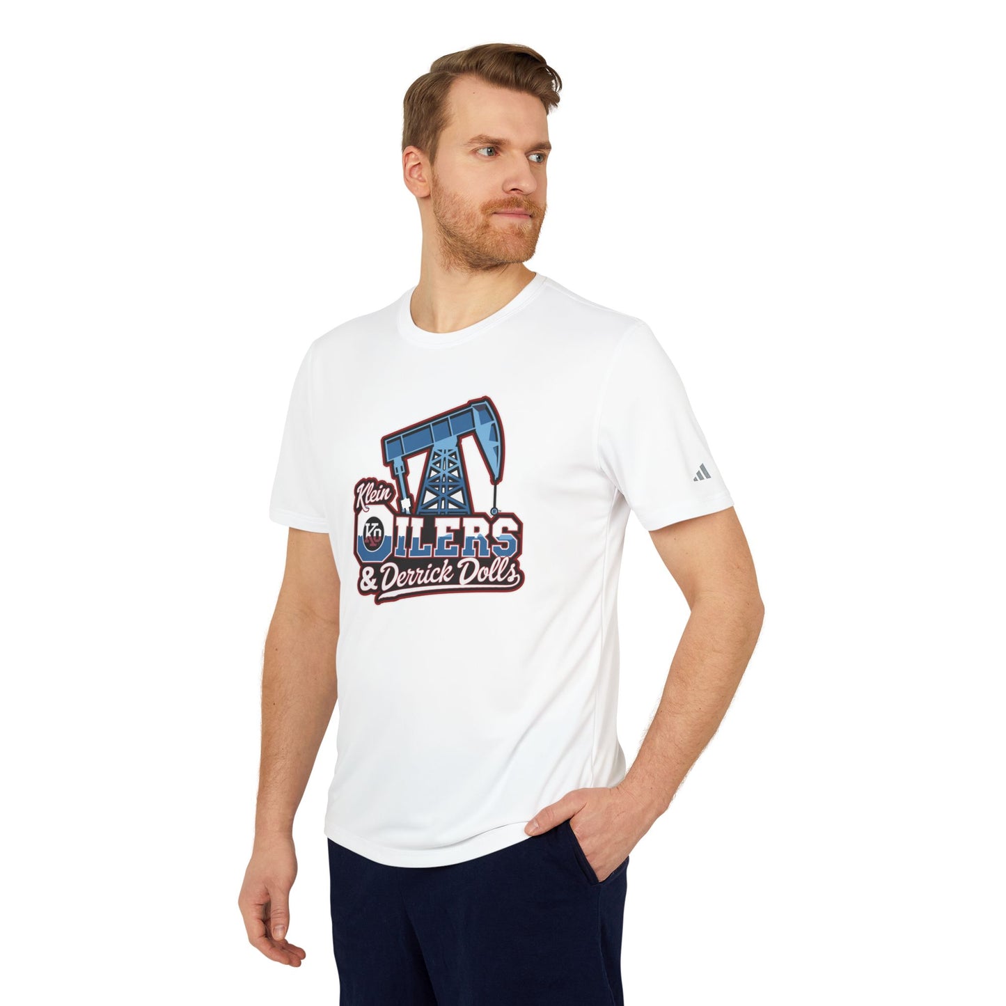 Adidas-Klein Oilers & Derrick Dolls Adult Unisex Sport T-Shirt