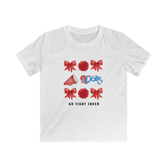 Go Fight Win! Kids Softstyle Tee-cotton