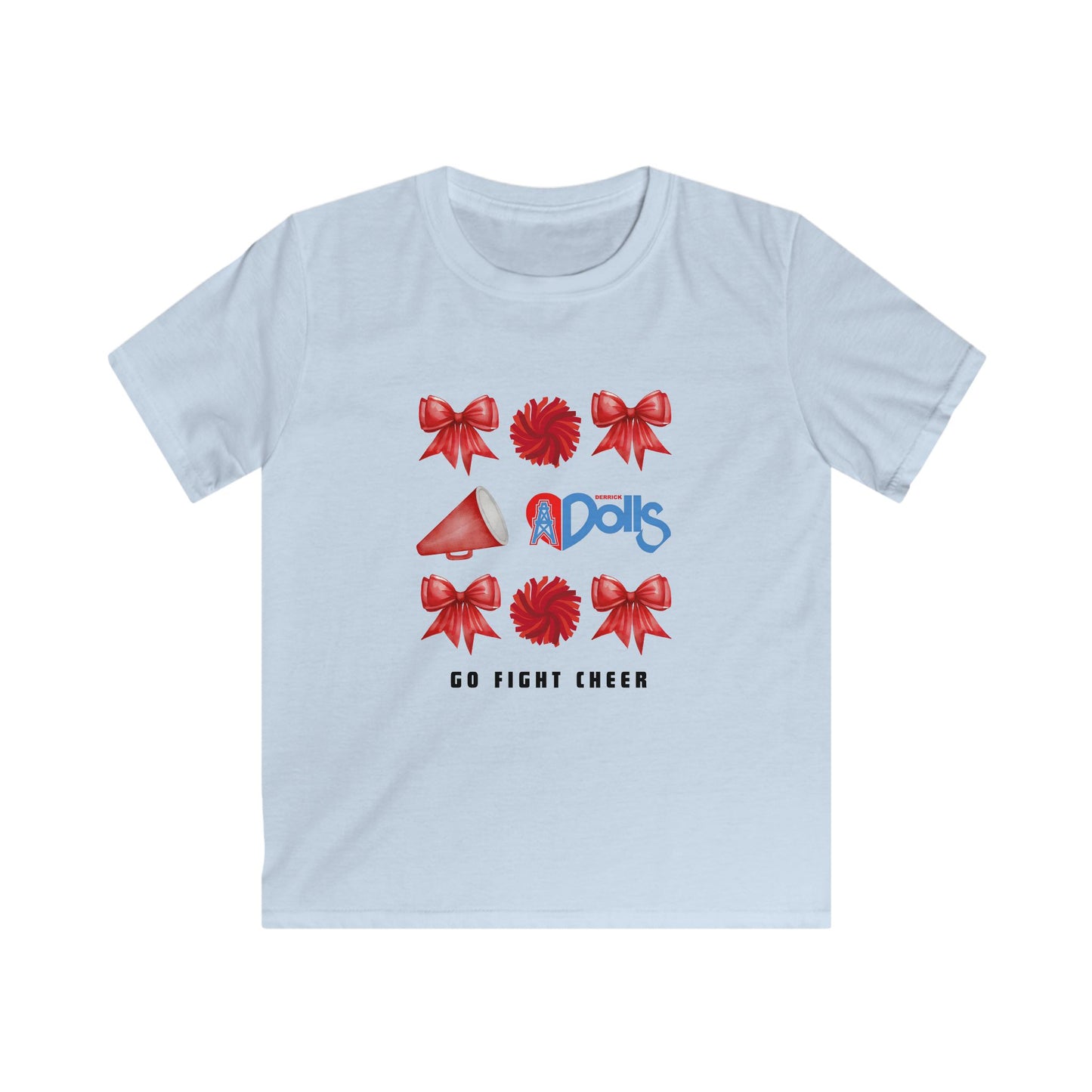 Go Fight Win! Kids Softstyle Tee-cotton