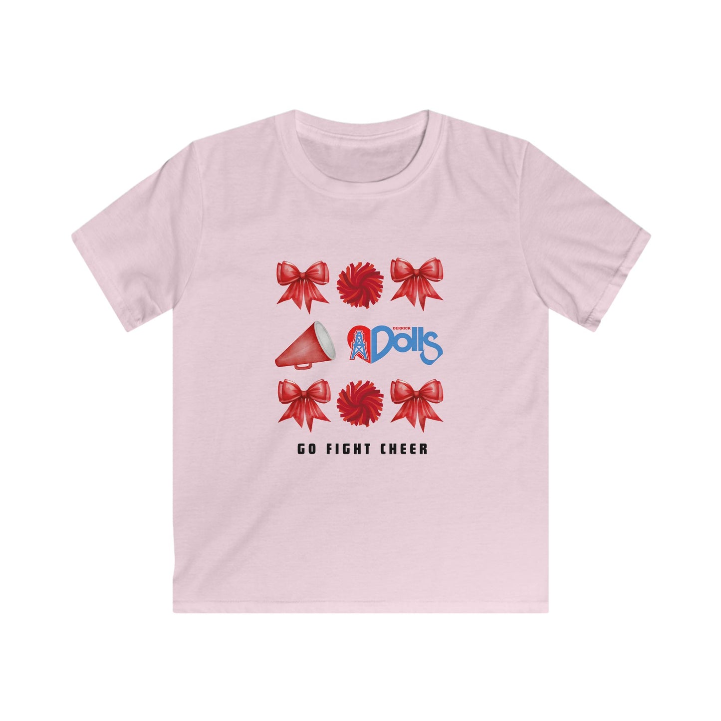Go Fight Win! Kids Softstyle Tee-cotton