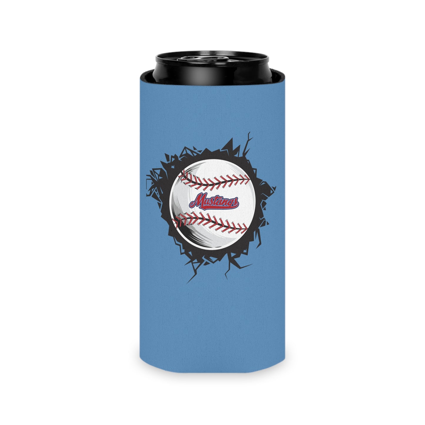 Mustangs Can Cooler - Retro Sports Drink Holder for Game Day