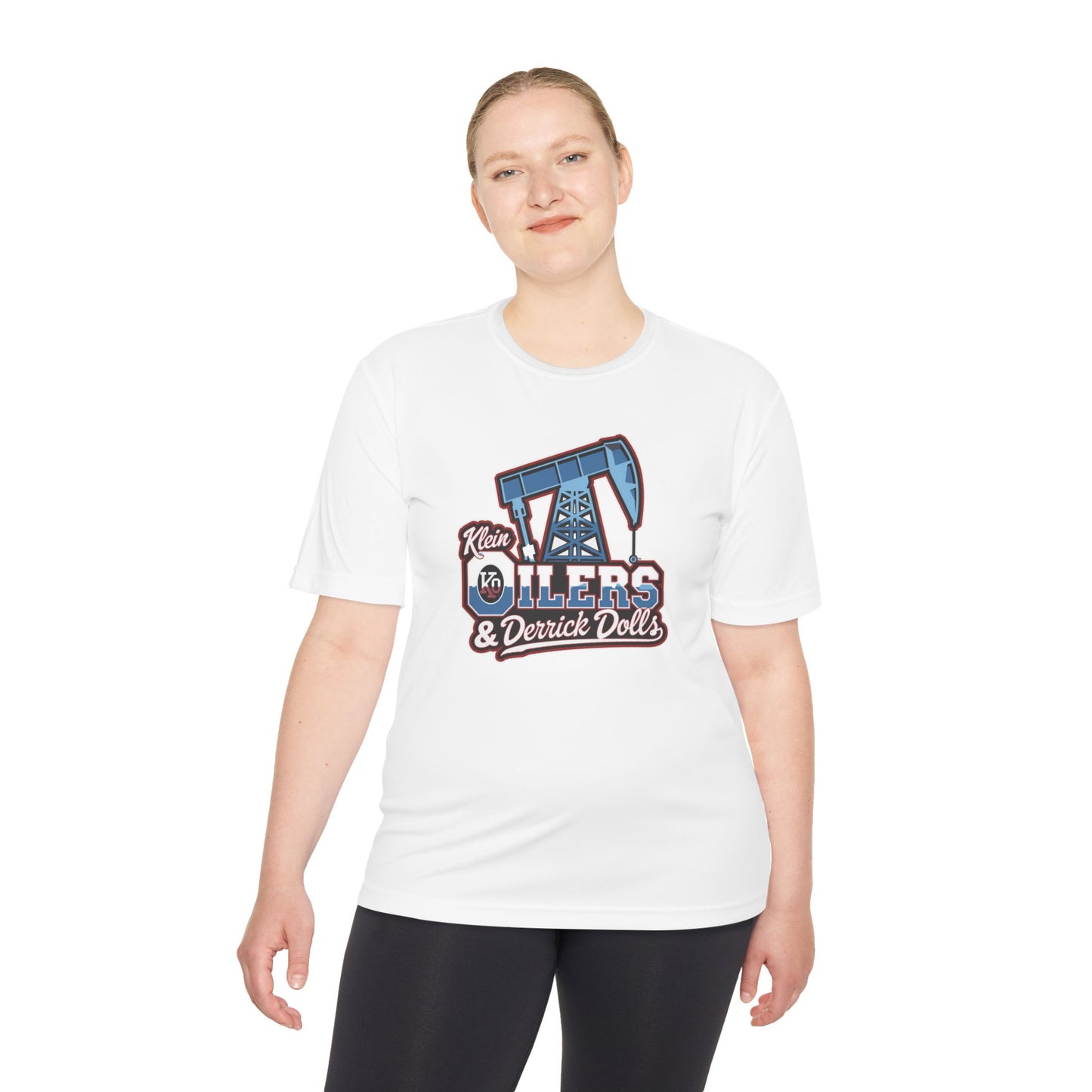Klein Oilers-Dolls-Unisex Moisture Wicking Tee (vinyl print)