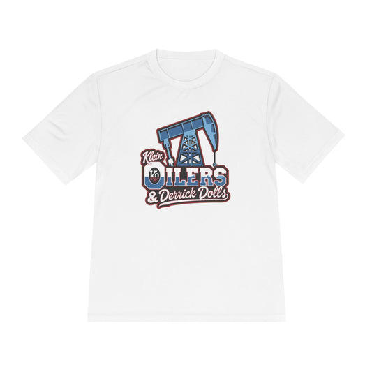 Klein Oilers-Dolls-Unisex Moisture Wicking Tee (vinyl print)