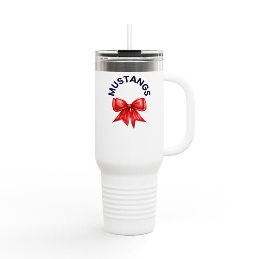 Mustangs Bow Personalized Insulated Travel Mug - 40oz