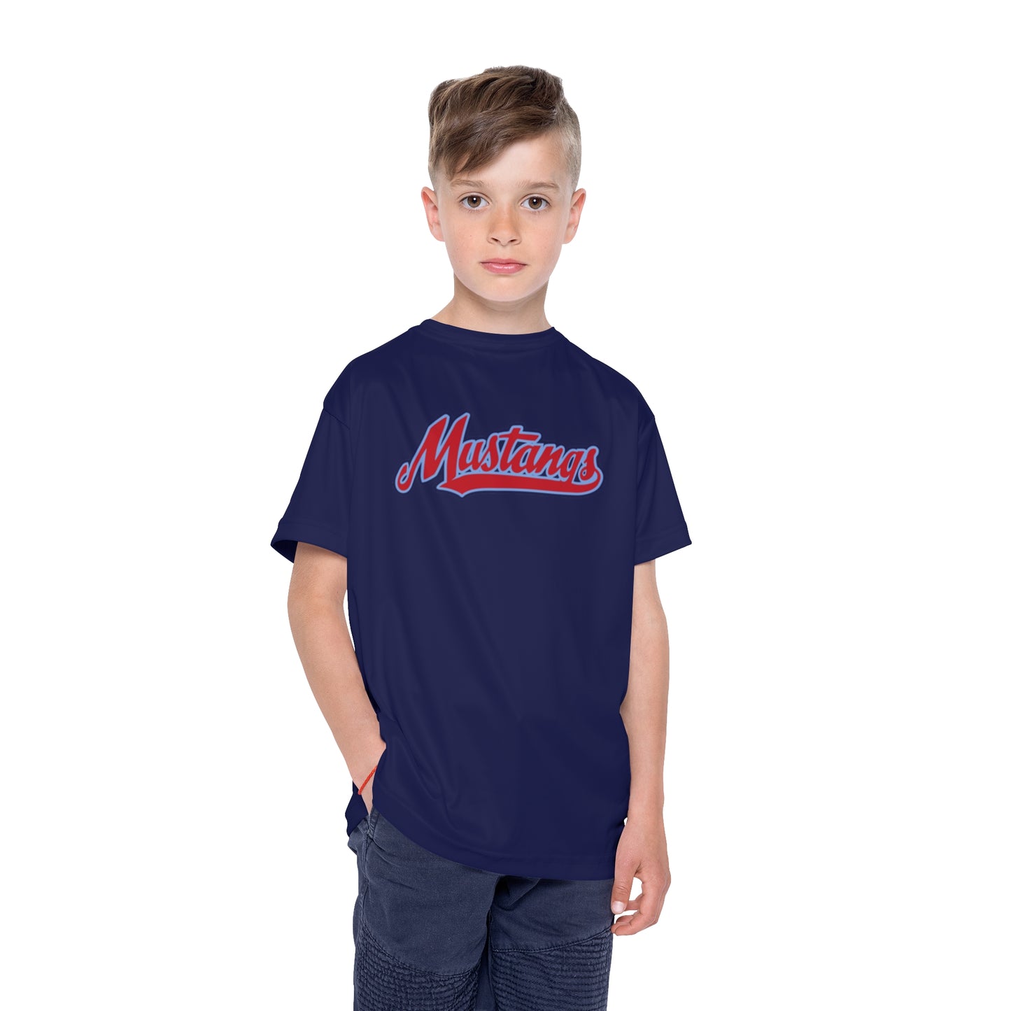 Mustangs-Kids Sports Jersey (screen printed)