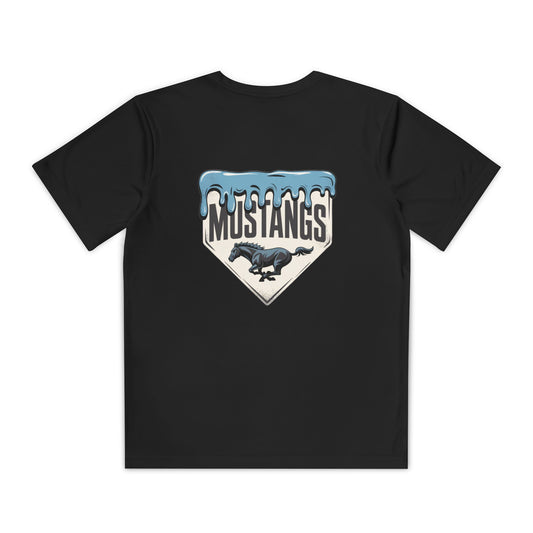 Mustangs Drip Baseball Youth Tee
