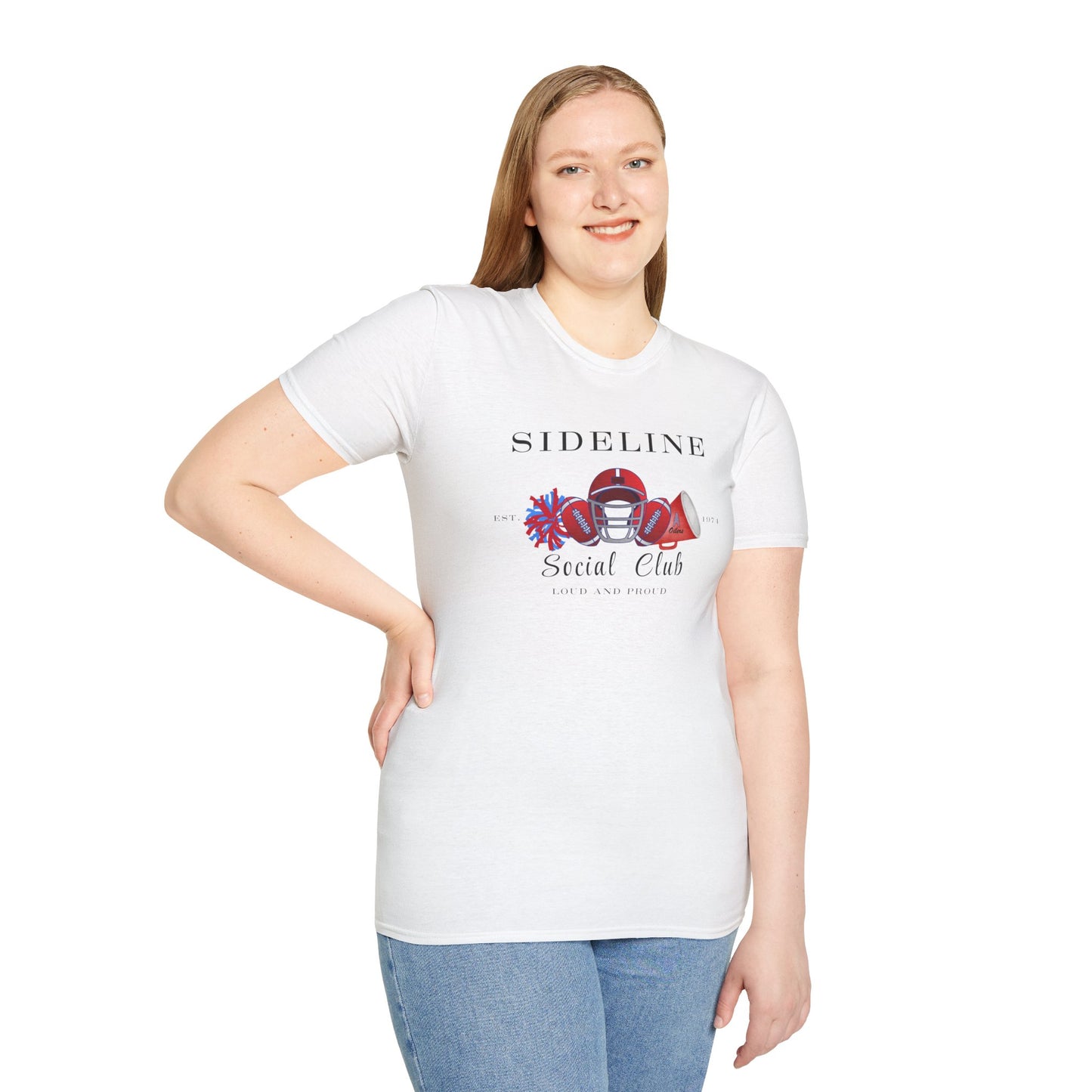 Football Sideline Squad Unisex Softstyle T-Shirt Adult