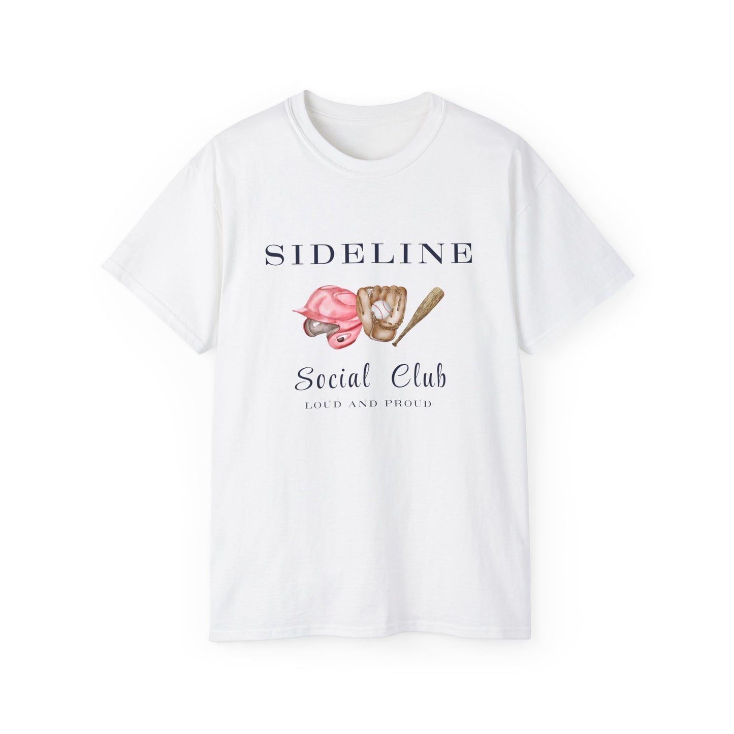 Mustangs Sideline Social Club Tee - Unisex Ultra Cotton T-Shirt
