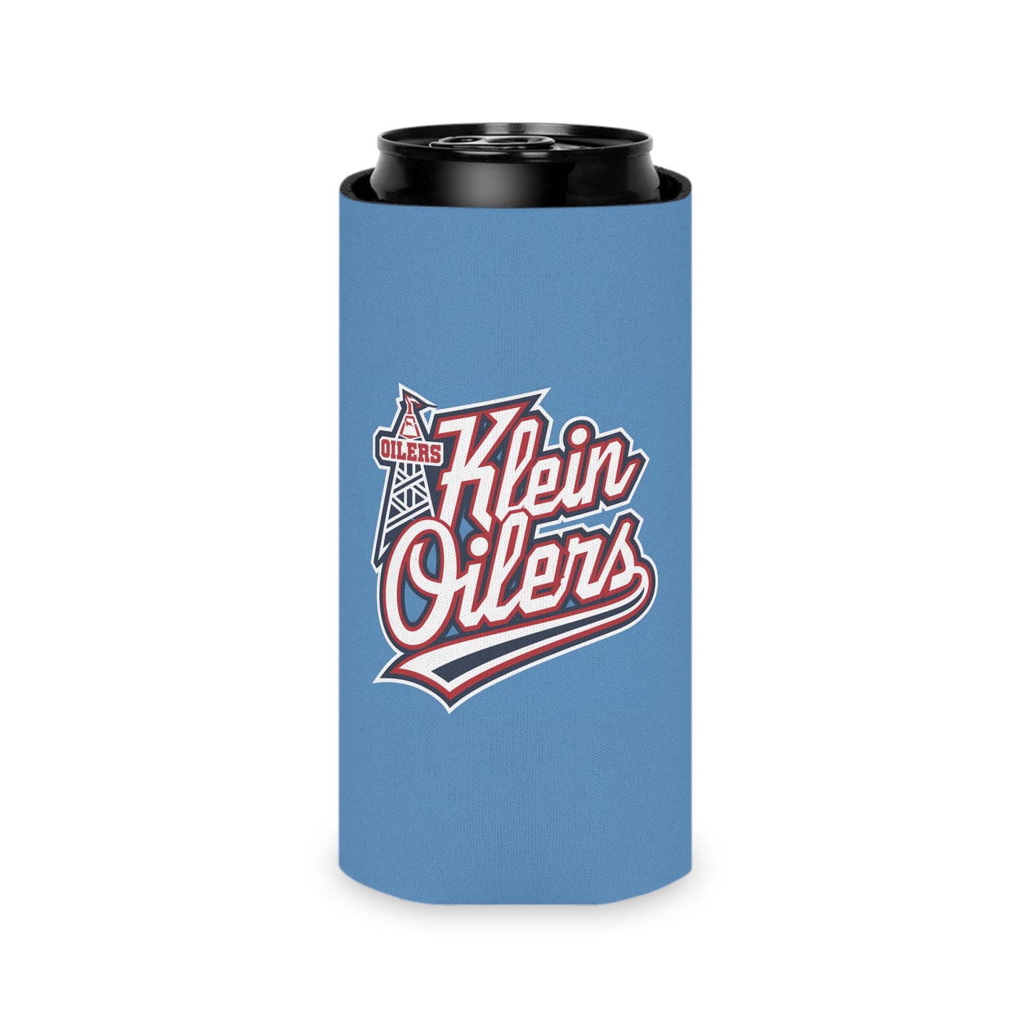 Klein Oilers Can Cooler - Retro Sports Drink Holder for Game Day