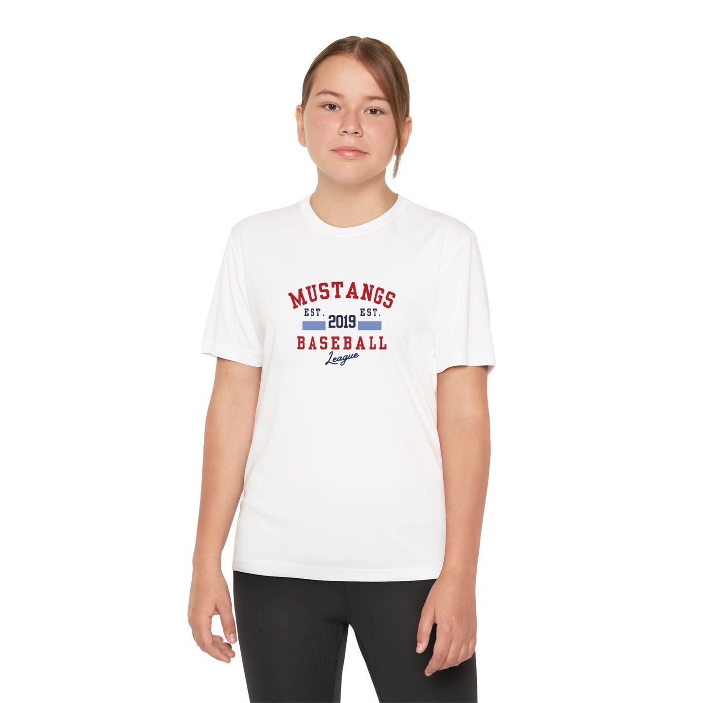 Mustangs Baseball EST. Youth Tee