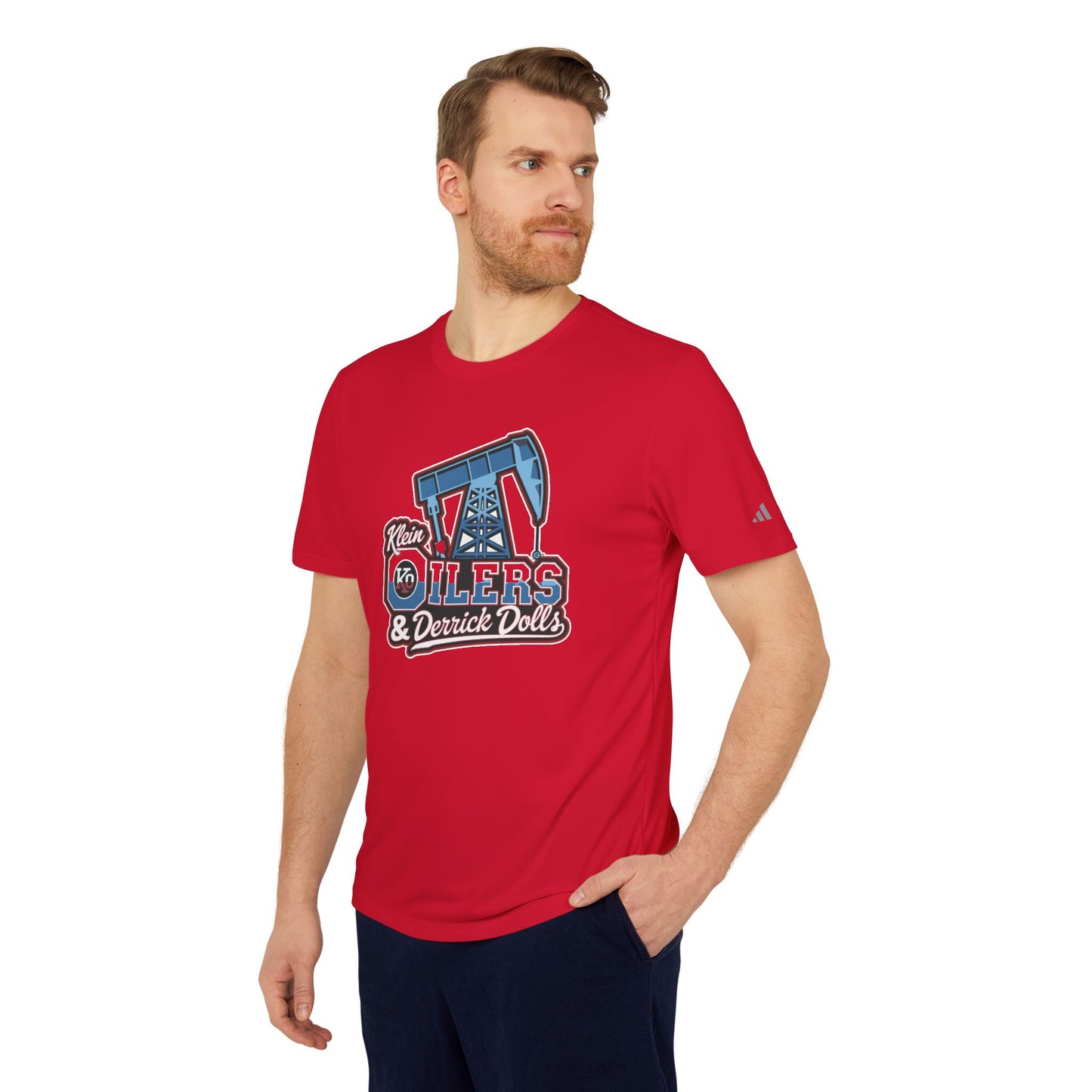 Adidas-Klein Oilers & Derrick Dolls Adult Unisex Sport T-Shirt