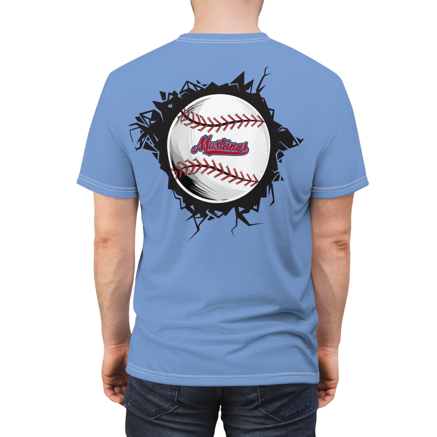 Mustangs Breaking Ball Unisex Adult Tee