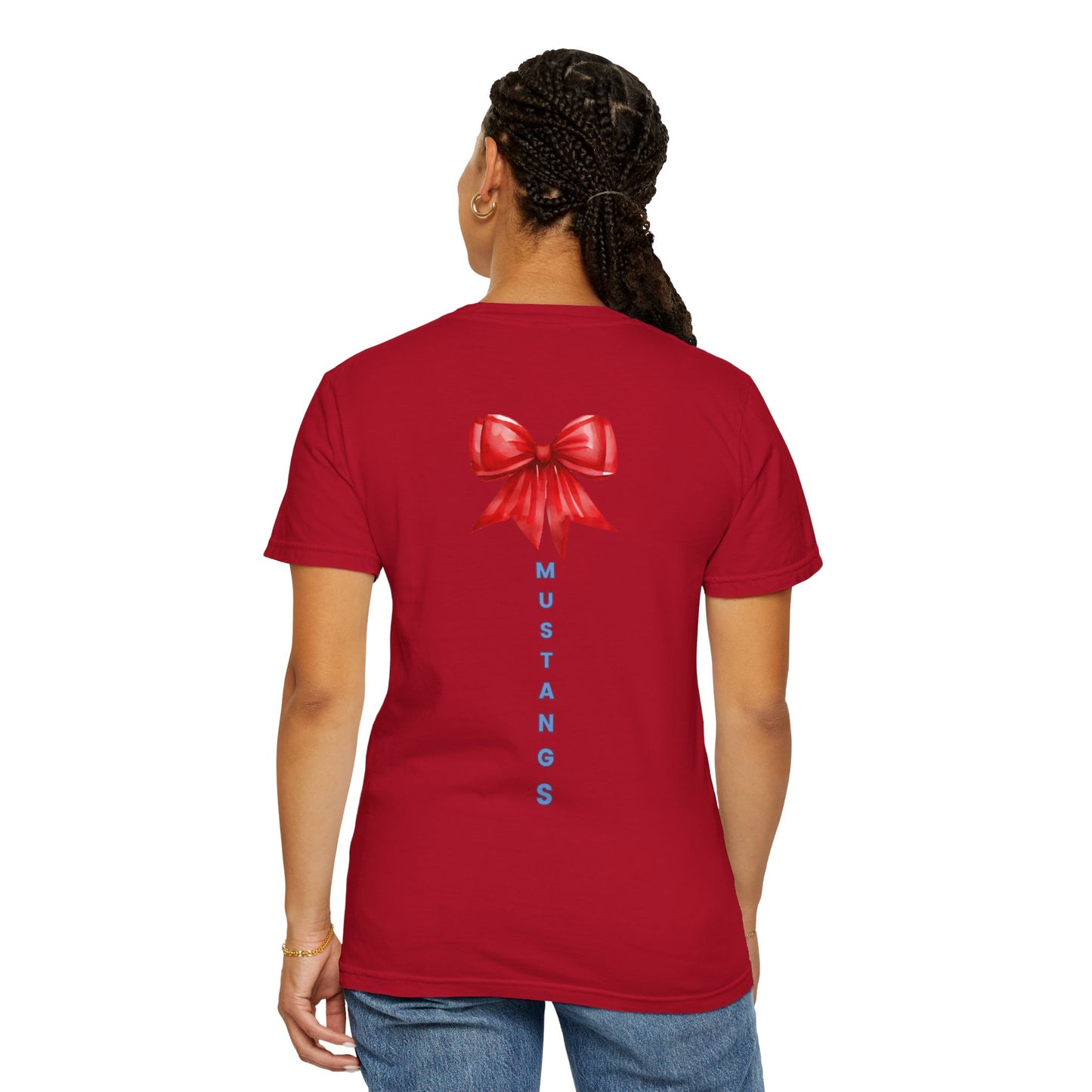 Mustangs Gift Bow Unisex T-Shirt - 100% Cotton
