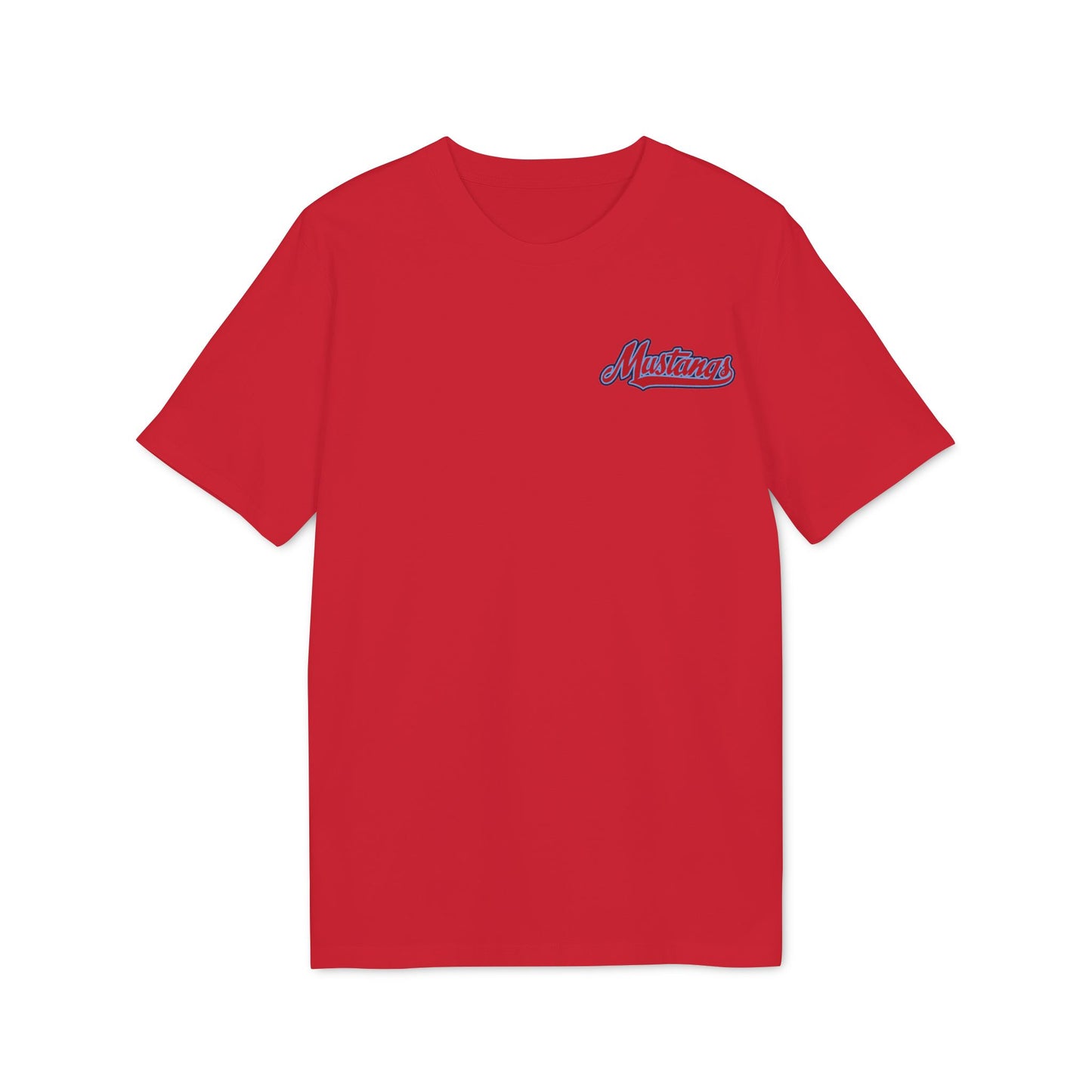 Mustangs Breaking Ball Unisex Baseball Team T-Shirt ~ Cotton