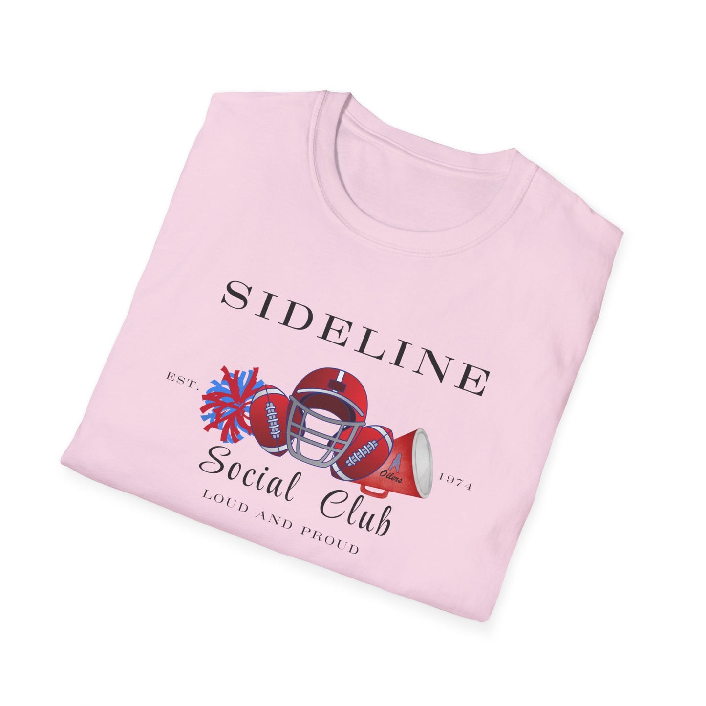 Football Sideline Squad Unisex Softstyle T-Shirt Adult