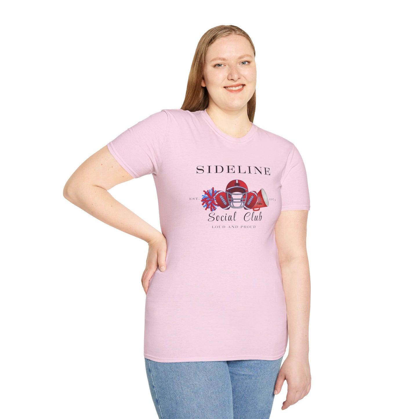 Football Sideline Squad Unisex Softstyle T-Shirt Adult