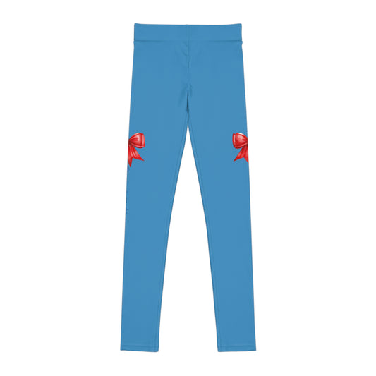 Oilers Bow-Youth Leggings