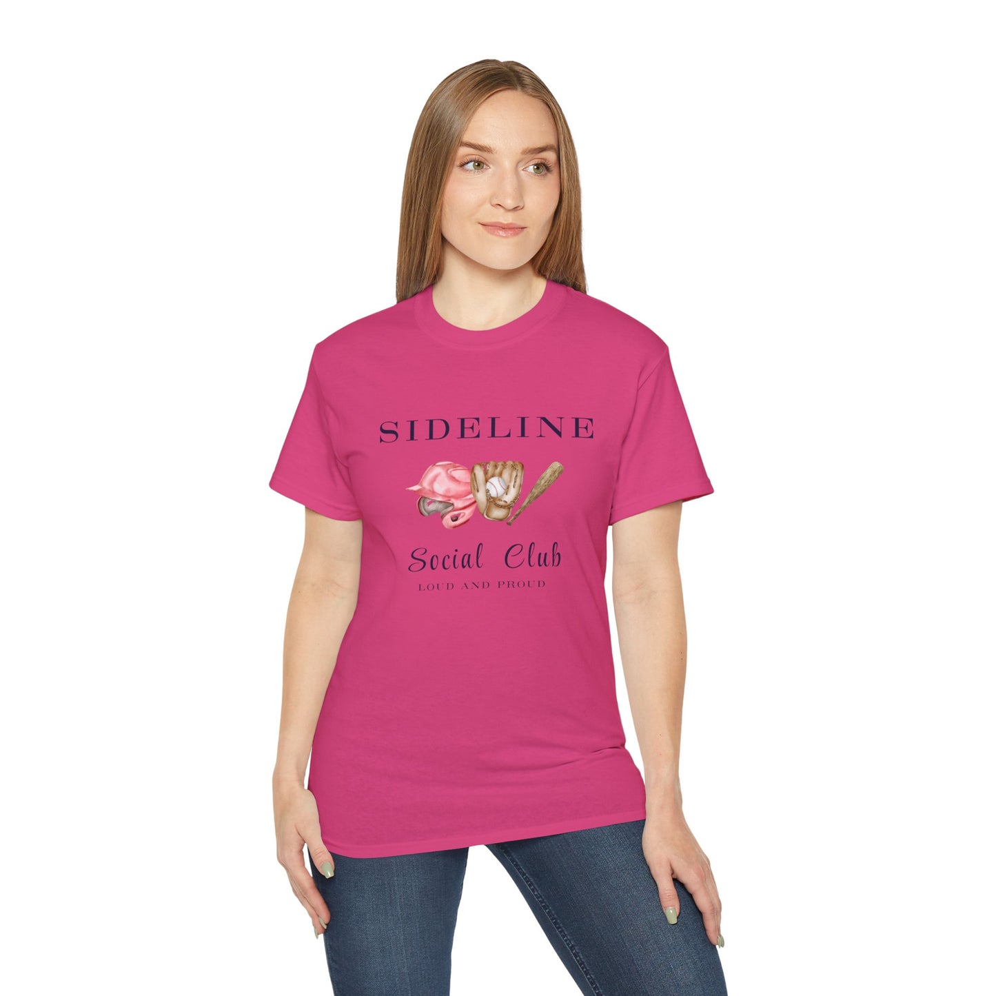 Mustangs Sideline Social Club Tee - Unisex Ultra Cotton T-Shirt