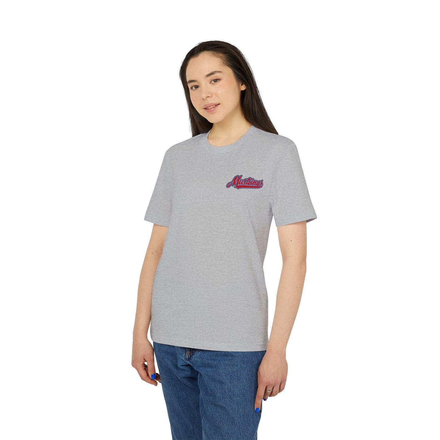Mustangs Breaking Ball Unisex Baseball Team T-Shirt ~ Cotton