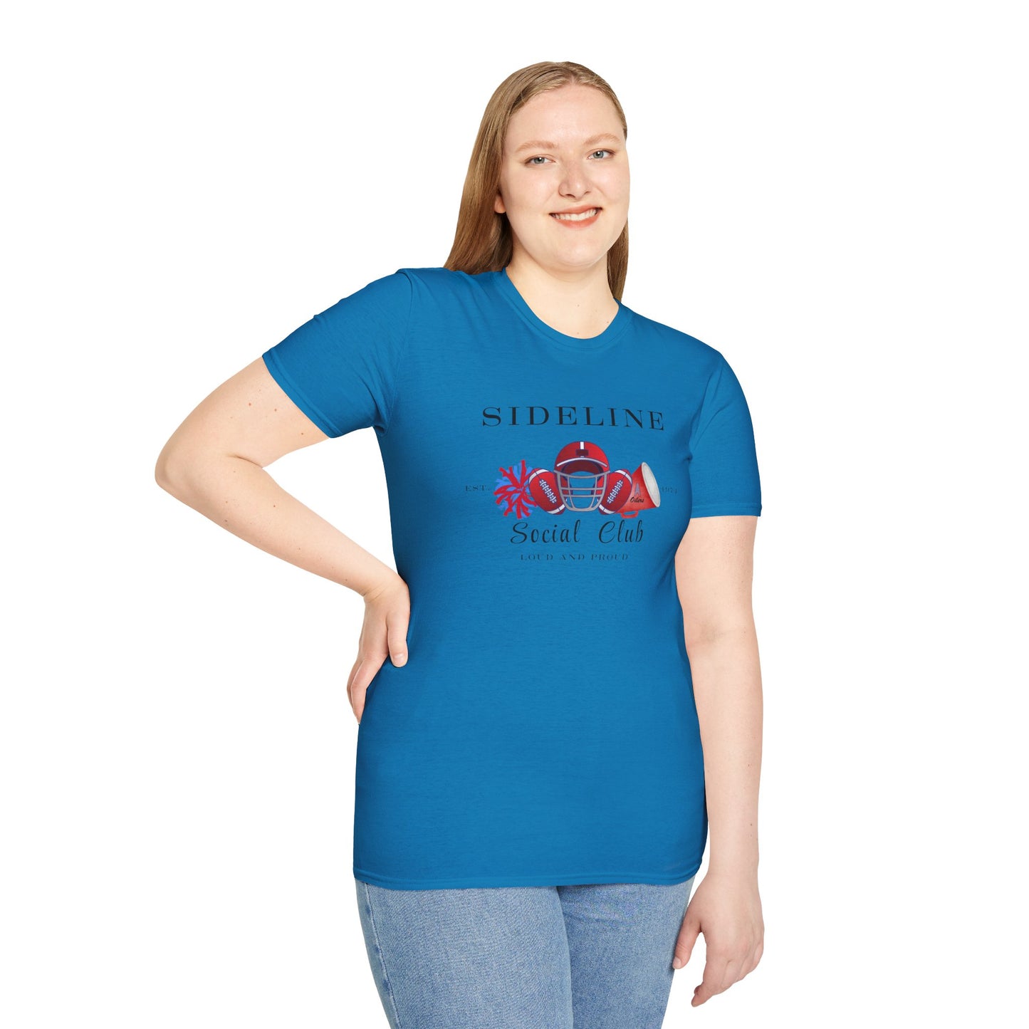 Football Sideline Squad Unisex Softstyle T-Shirt Adult