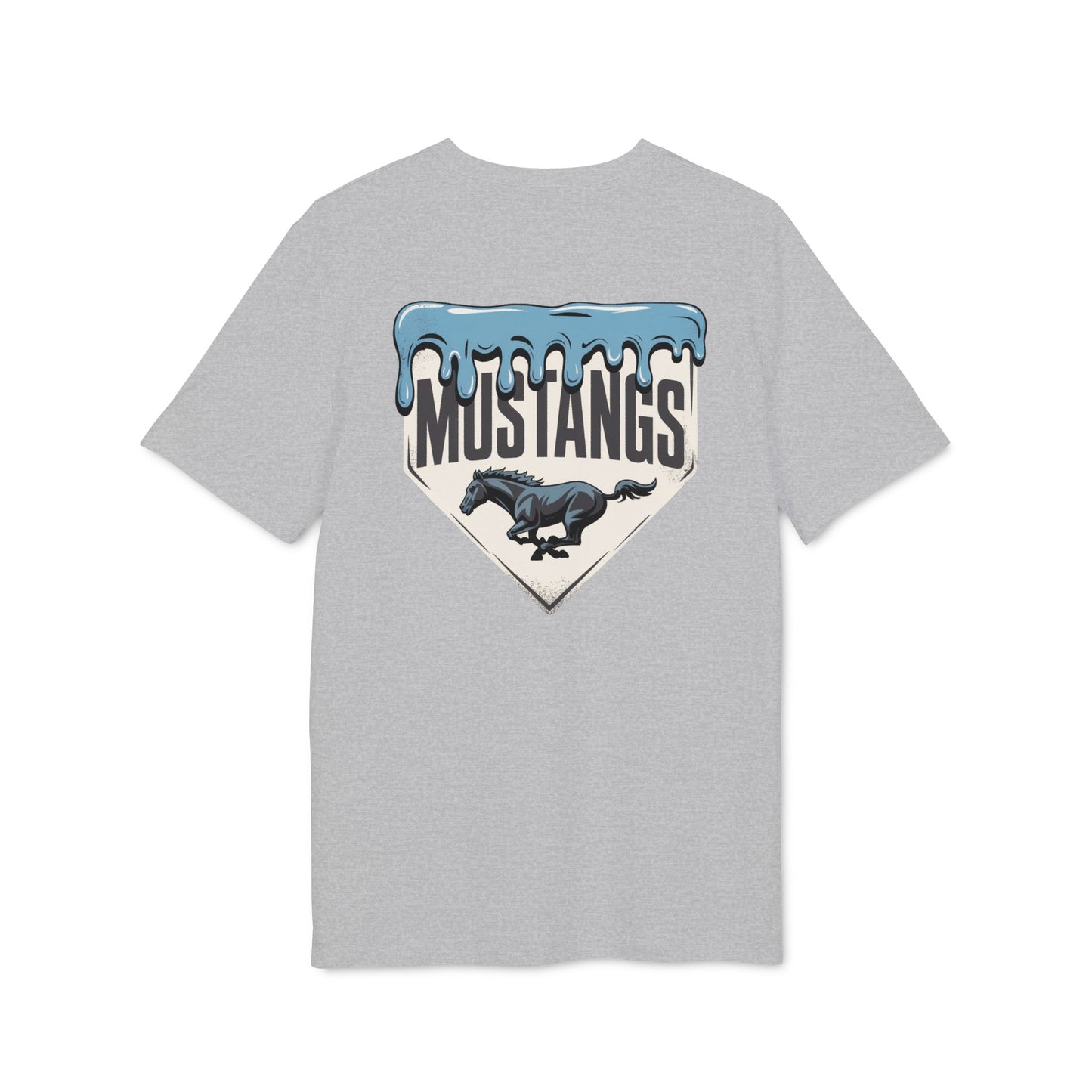 Mustangs Drip Unisex Baseball Team T-Shirt ~ Cotton