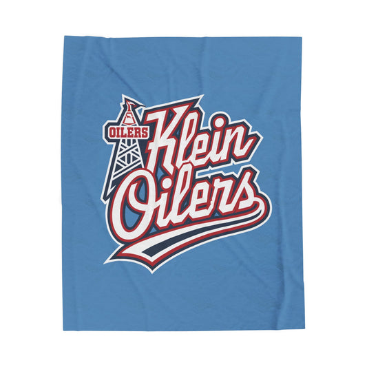 Klein Oilers Velveteen Plush Blanket - Cozy Sports Throw for Fans