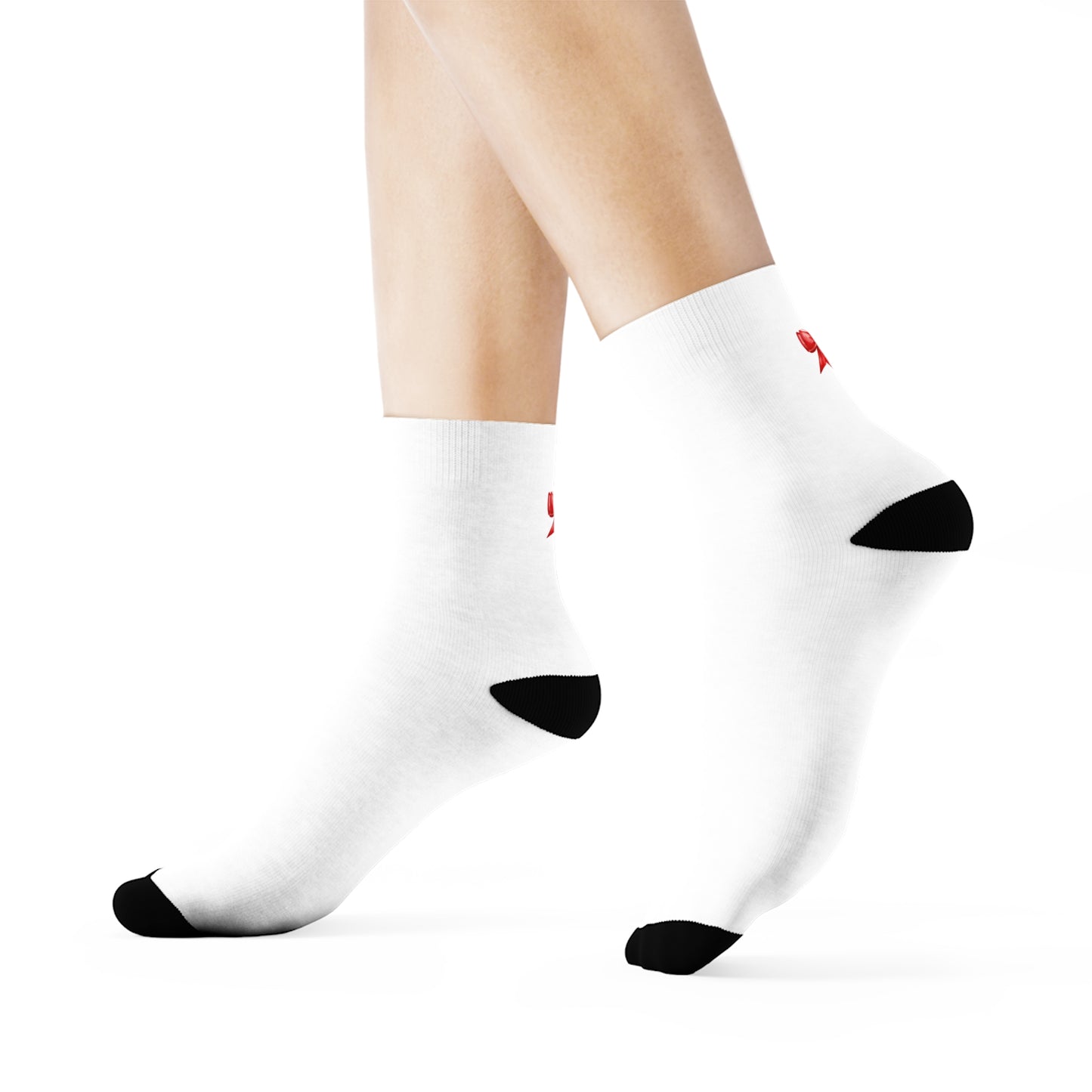 Oilers Bow Crew Socks-Kids/Adult