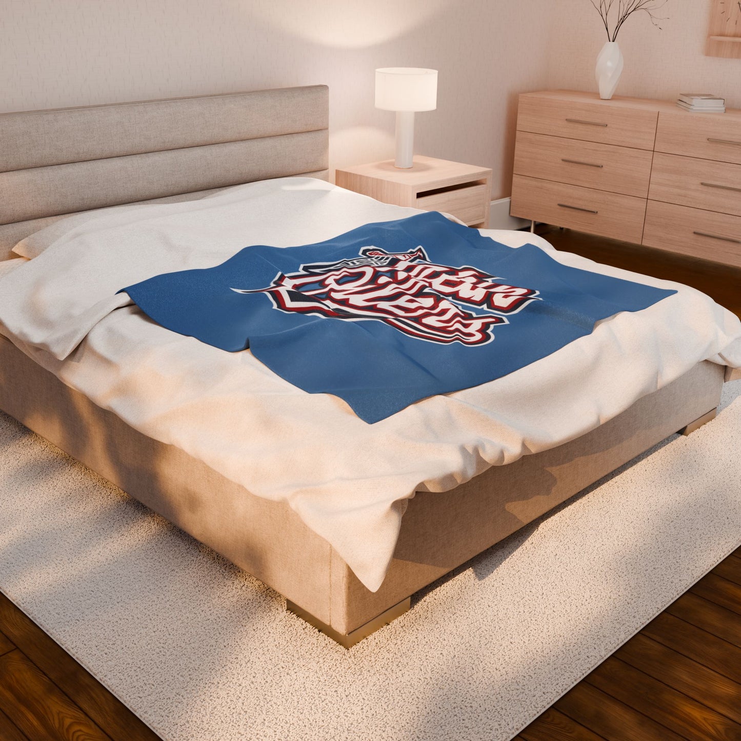 Klein Oilers Velveteen Plush Blanket - Cozy Sports Throw for Fans