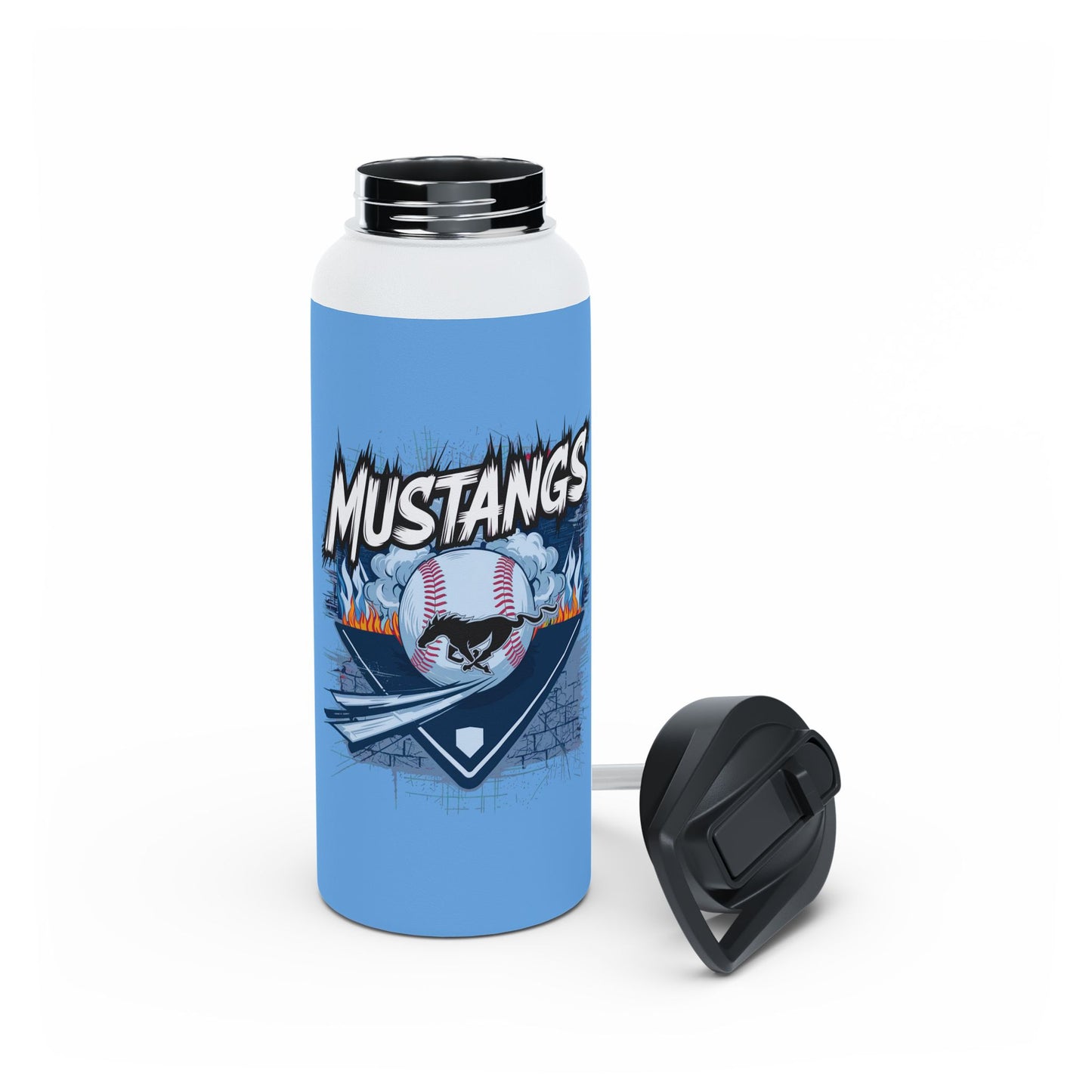 Mustangs Custom Stainless Steel Water Bottle