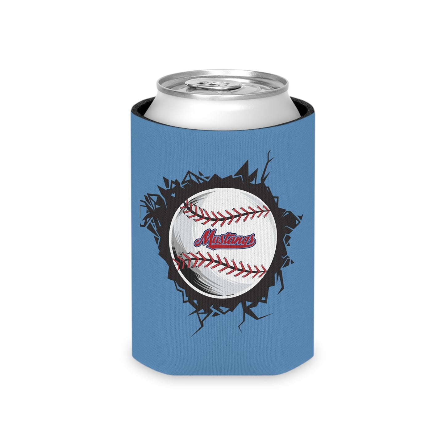 Mustangs Can Cooler - Retro Sports Drink Holder for Game Day