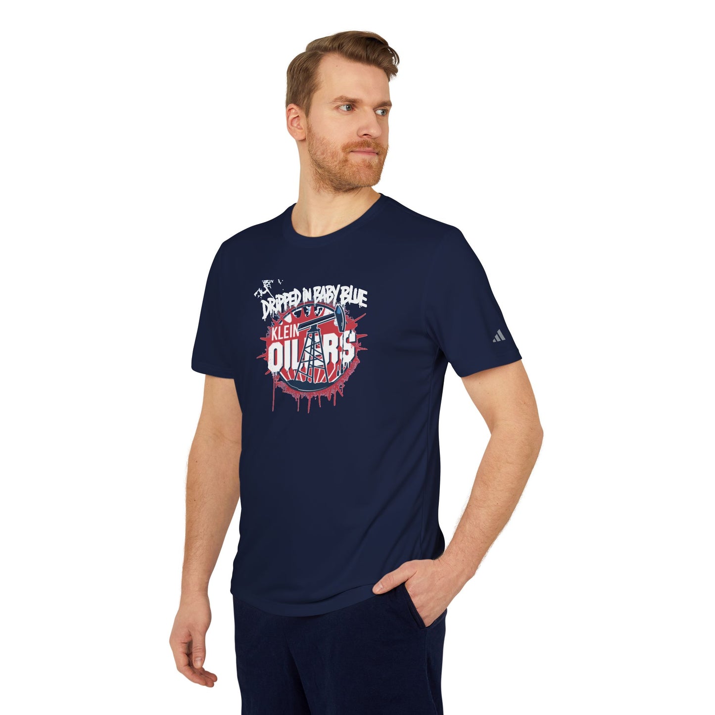 Adidas- Dripped in Blue Adult Unisex Sport T-Shirt