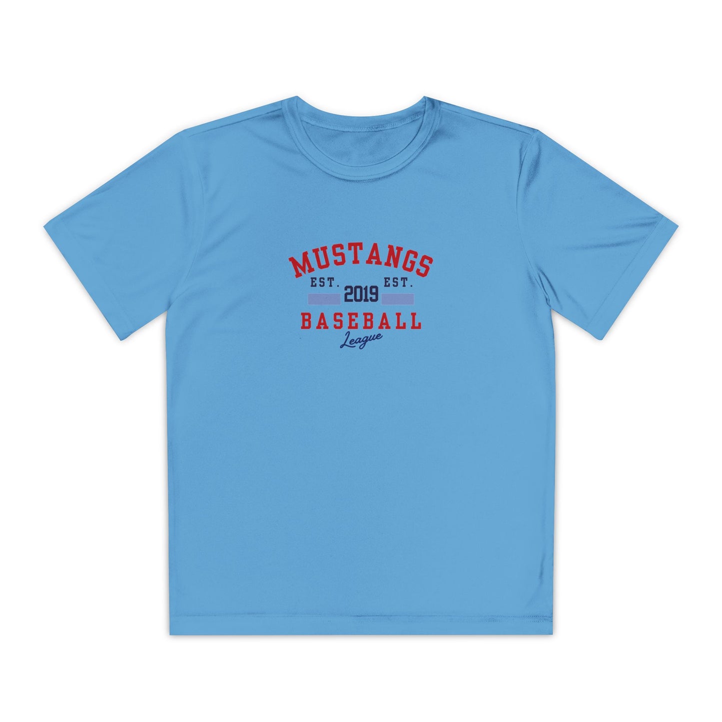 Mustangs Baseball EST. Youth Tee
