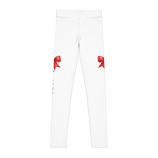 Oilers Bow-Youth Leggings