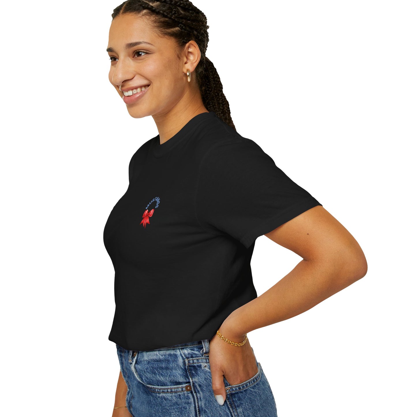 Mustangs Gift Bow Unisex T-Shirt - 100% Cotton