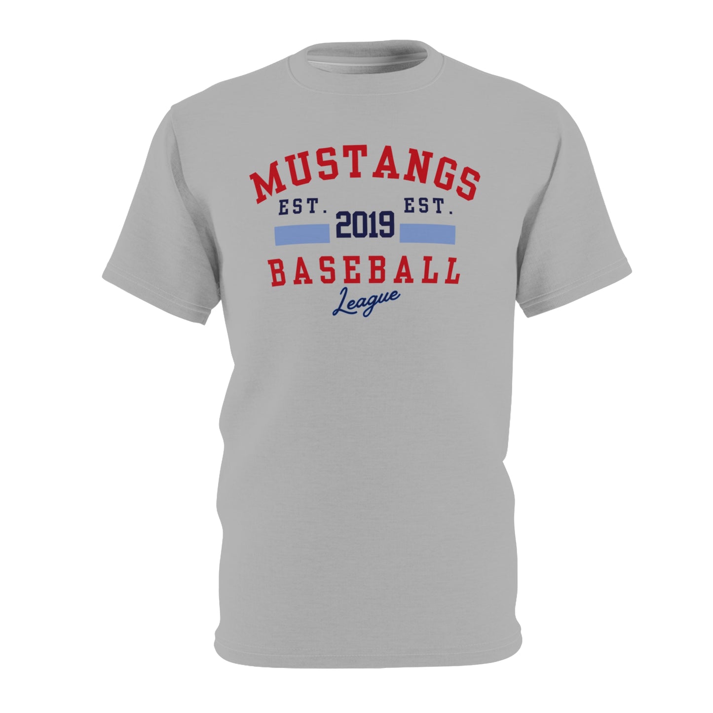 Mustangs Baseball EST. Unisex Adult Tee