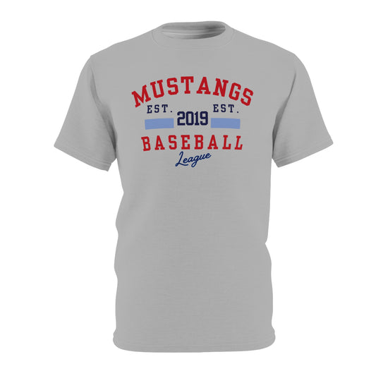 Mustangs Baseball EST. Unisex Adult Tee