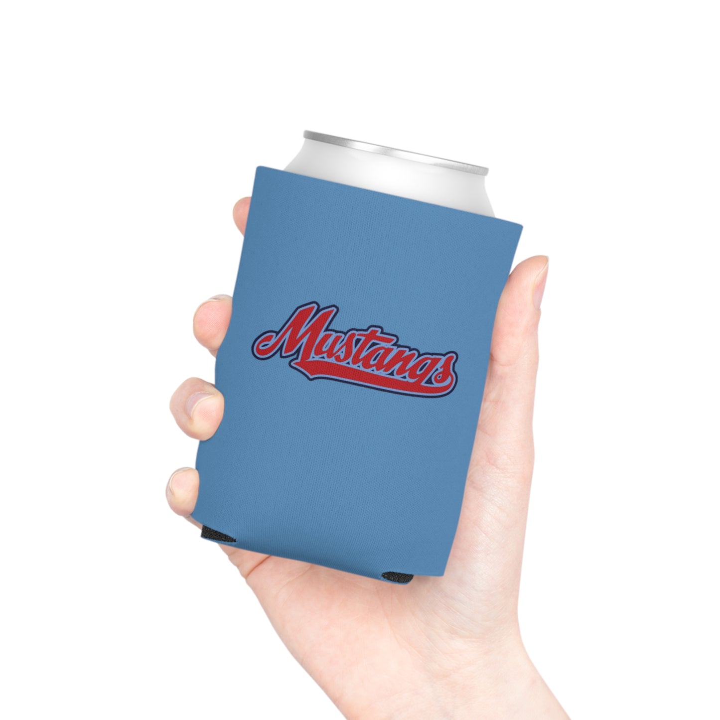Mustangs Can Cooler - Retro Sports Drink Holder for Game Day