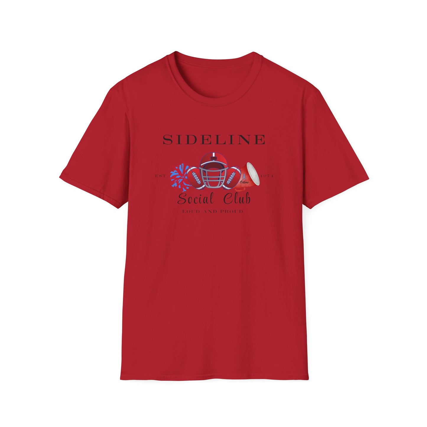 Football Sideline Squad Unisex Softstyle T-Shirt Adult