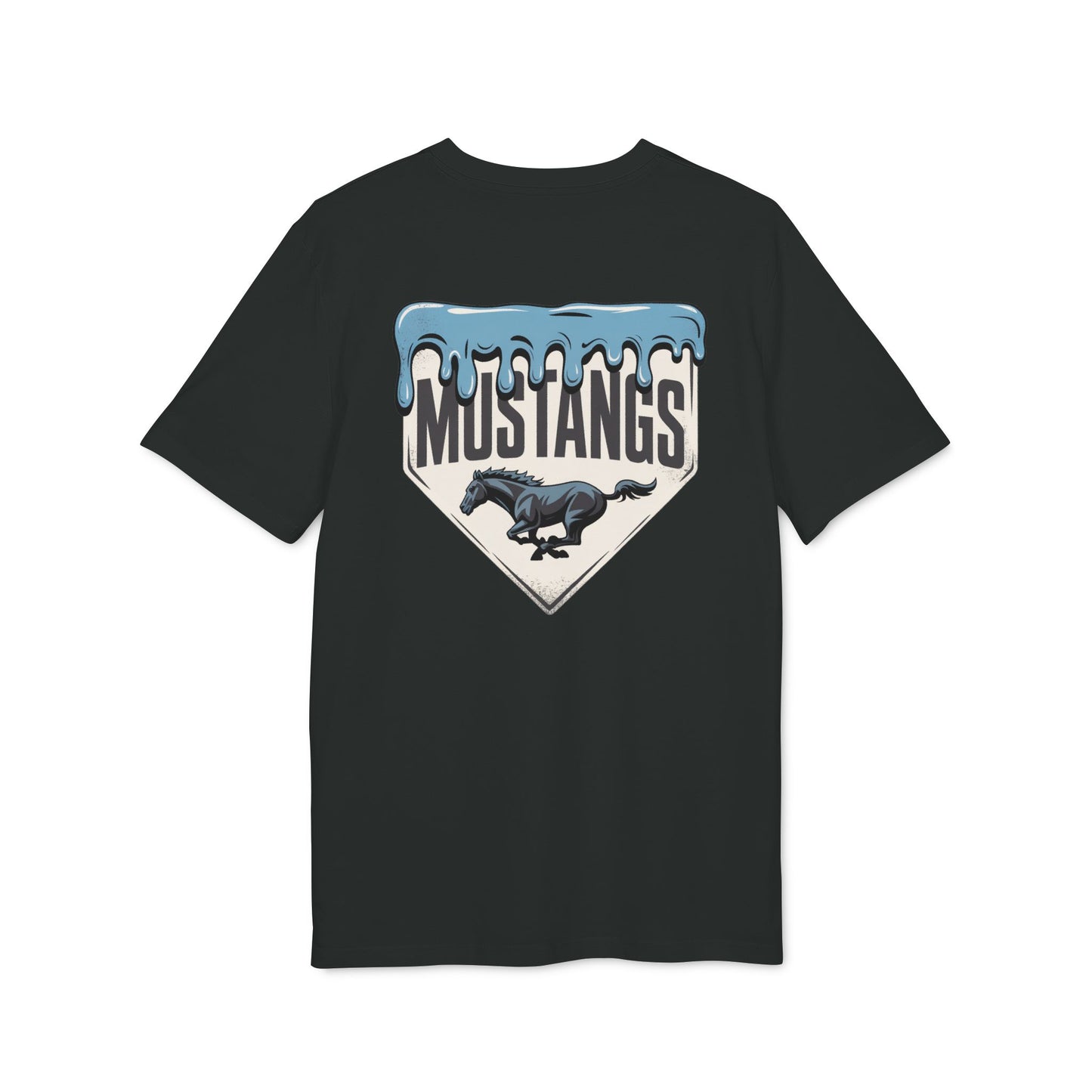 Mustangs Drip Unisex Baseball Team T-Shirt ~ Cotton