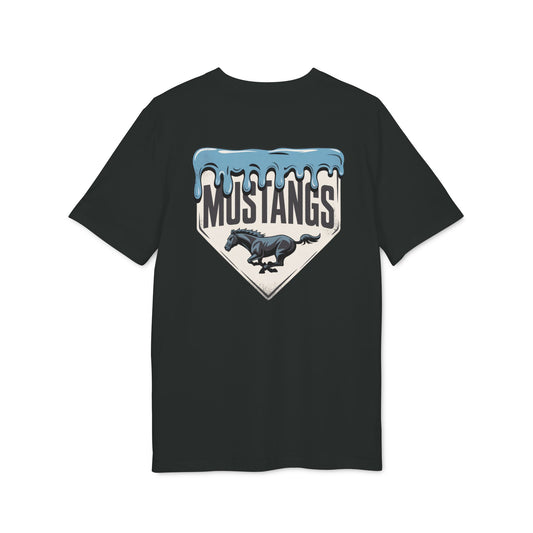 Mustangs Drip Unisex Baseball Team T-Shirt ~ Cotton